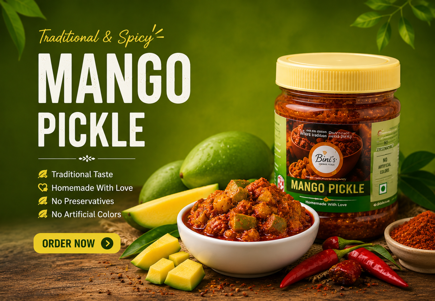Homemade Mango Pickle